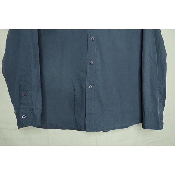 Vintage Y2K Structure Men's Shirt XXL Black Long Sleeve Casual Button Down EUC - Picture 4 of 9